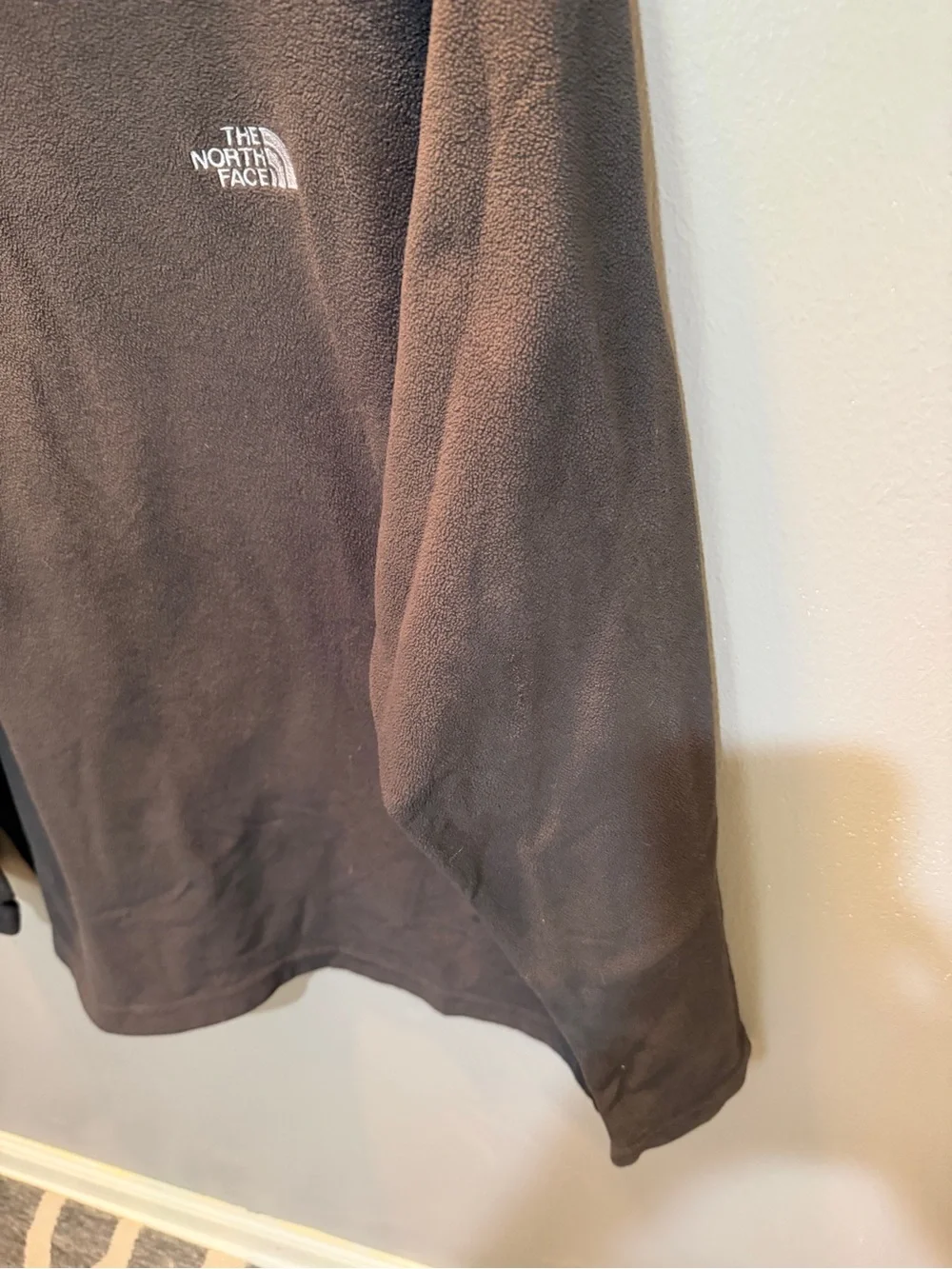 THE NORTHFACE CHARCOAL FLEECE PULLOVER SZ L